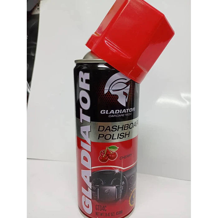 Silicona renovador de plásticos cuero y vinilo gladiator aroma frutal Cherry  450ml 1