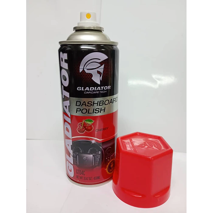 Silicona renovador de plásticos cuero y vinilo gladiator aroma frutal Cherry  450ml 2