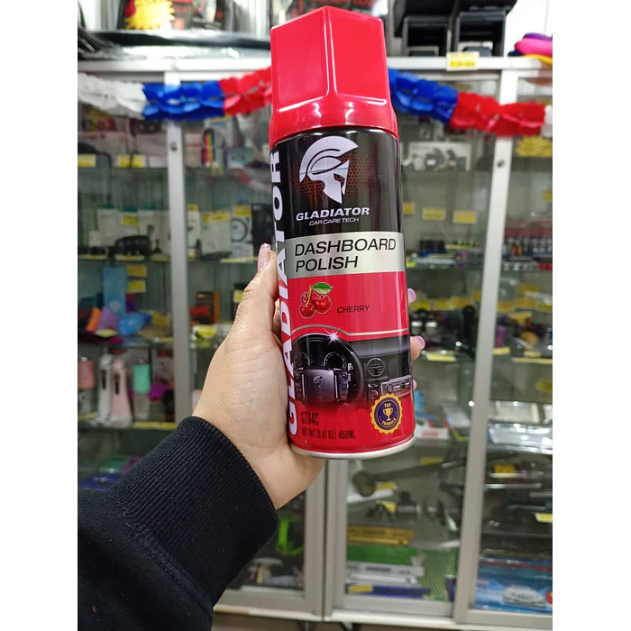 Silicona renovador de plásticos cuero y vinilo gladiator aroma frutal Cherry  450ml 6