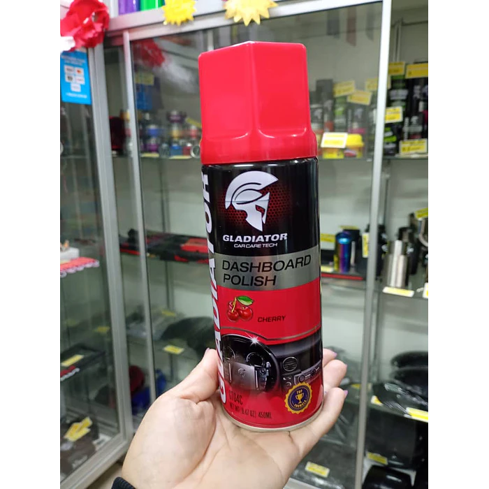 Silicona renovador de plásticos cuero y vinilo gladiator aroma frutal Cherry  450ml 8
