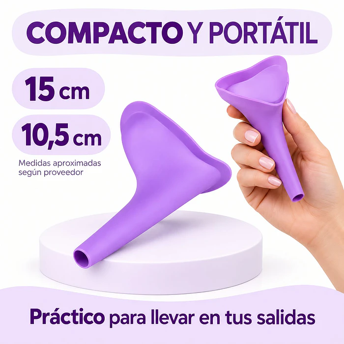 Urinario portátil femenino de emergencia reutilizable, inodoro de 14