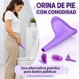 Urinario portátil femenino de emergencia reutilizable, inodoro de