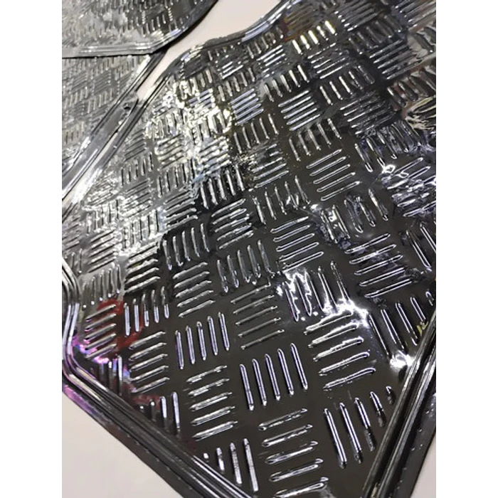 * X4 Alfombras Pisos Tapetes Para Autos* Negro Metalizado Negro 3