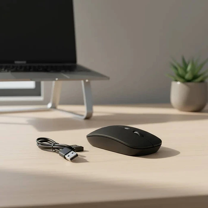 Mouse Inalámbrico Bluetooth Recargable USB PC Notebook 8