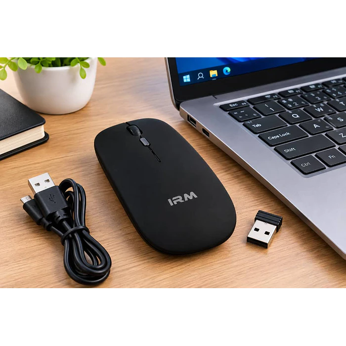 Mouse Inalámbrico Bluetooth Recargable USB PC Notebook 17