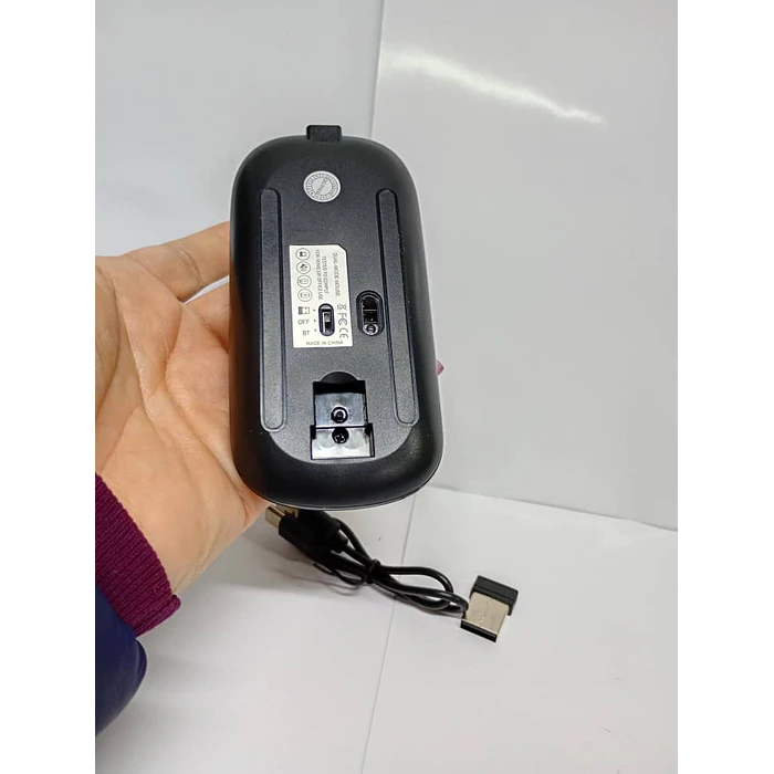 Mouse Inalámbrico Bluetooth Recargable USB PC Notebook 18