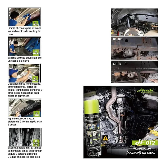 Protector Anticorrosivo Para Chasis De Auto 650ml 3