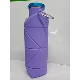 Botella Plegable Silicona Para Agua Deportiva Reutilizable