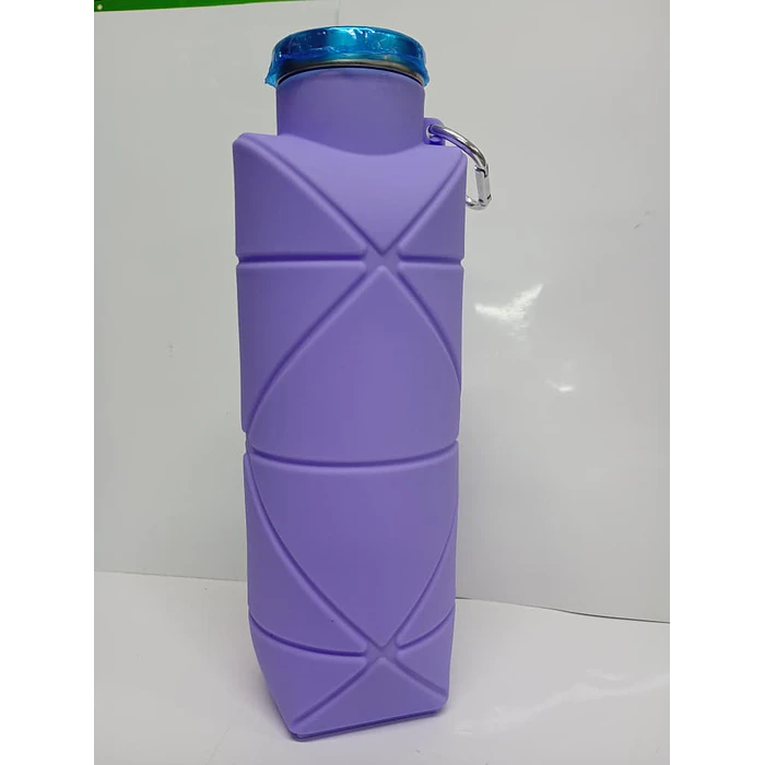Botella Plegable Silicona Para Agua Deportiva Reutilizable 4