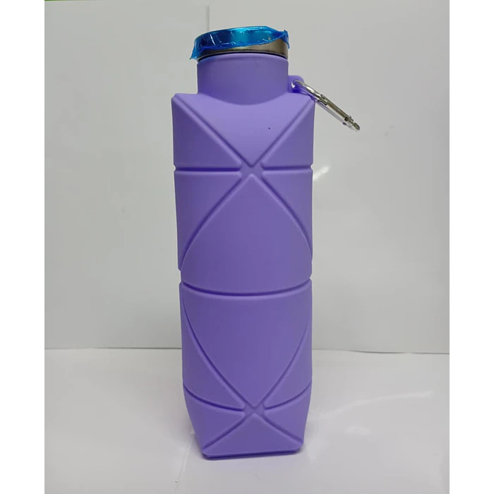 Botella Plegable Silicona Para Agua Deportiva Reutilizable 5