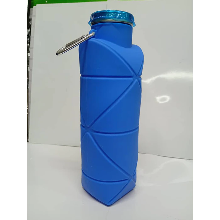 Botella Plegable Silicona Para Agua Deportiva Reutilizable 4