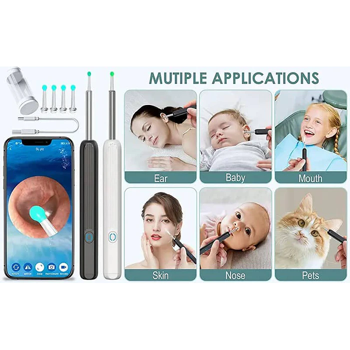 Limpiador De Oídos Con Cámara WiFi Otoscopio Celular NE3 6