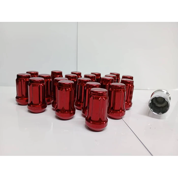 20 Tuercas De Seguridad Para Llantas Auto Con Llave 12mm* 1.5 3