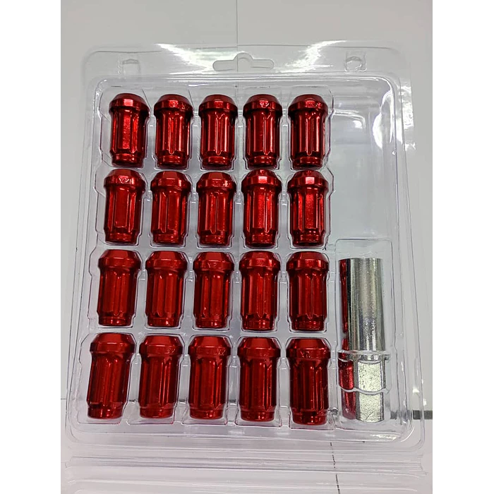 20 Tuercas De Seguridad Para Llantas Auto Con Llave 12mm* 1.5 4