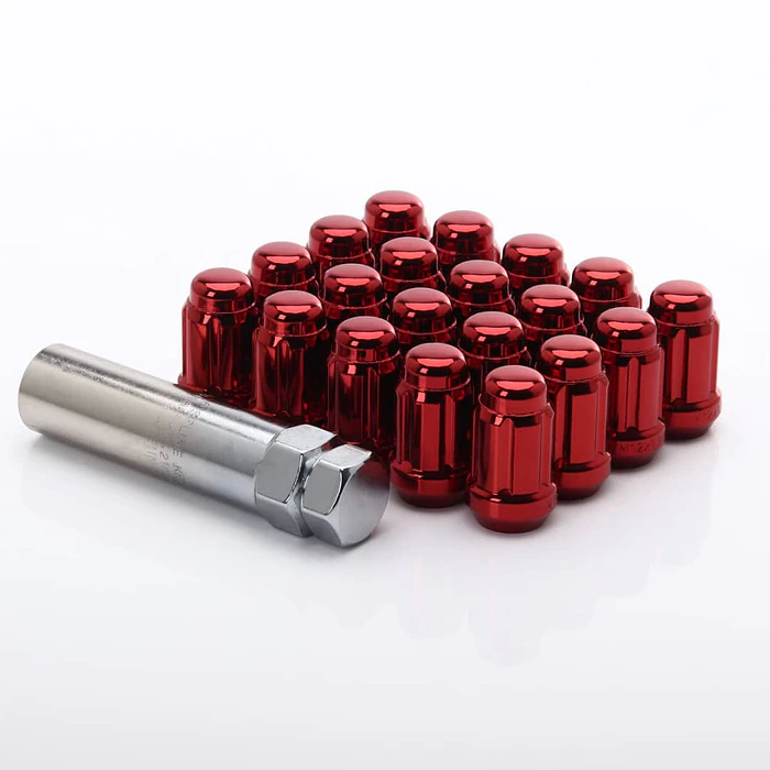 20 Tuercas De Seguridad Para Llantas Auto Con Llave 12mm* 1.5 5