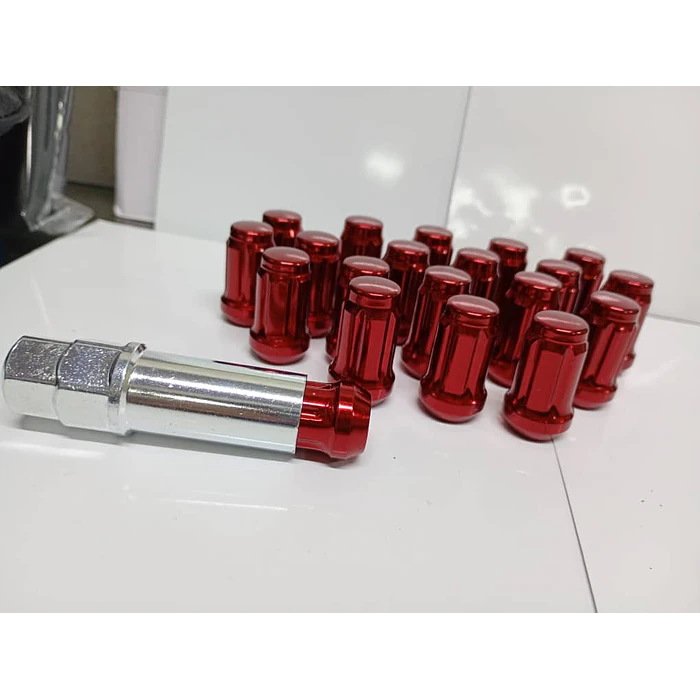 20 Tuercas De Seguridad Para Llantas Auto Con Llave 12mm* 1.5 6