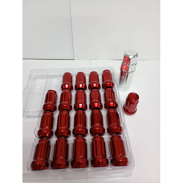 20 Tuercas De Seguridad Para Llantas Auto Con Llave 12mm* 1.5 7