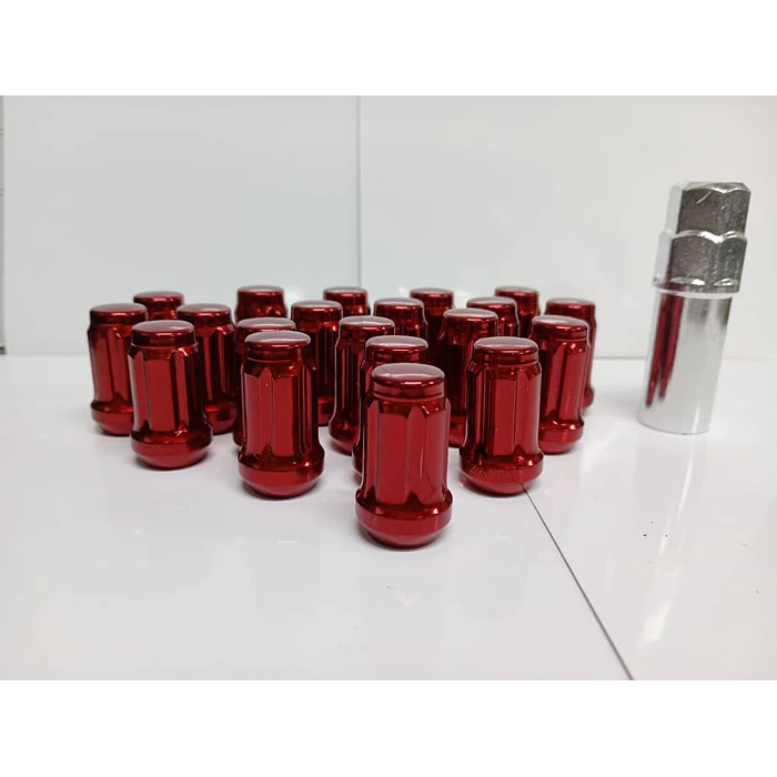 20 Tuercas De Seguridad Para Llantas Auto Con Llave 12mm* 1.5 8