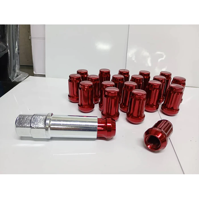 20 Tuercas De Seguridad Para Llantas Auto Con Llave 12mm* 1.5 10