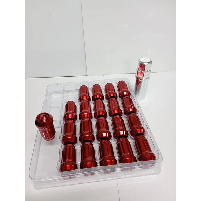 20 Tuercas De Seguridad Para Llantas Auto Con Llave 12mm* 1.5 14