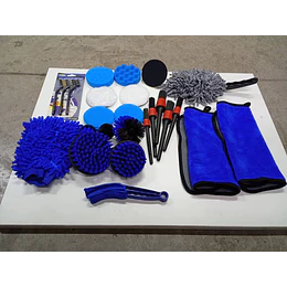 Kit Pulido de Auto Limpieza Tapiz 25 Piezas Pads Para Taladro 