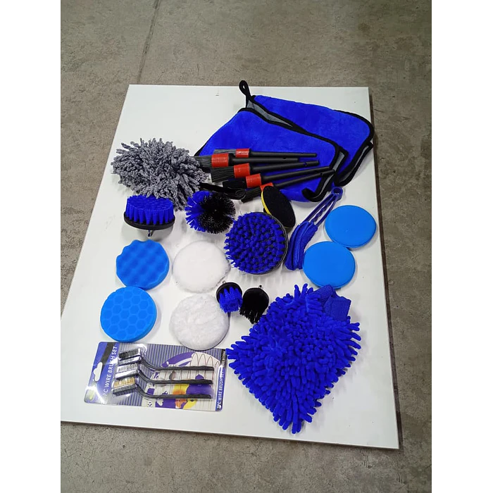 Kit Pulido de Auto Limpieza Tapiz 25 Piezas Pads Para Taladro  7