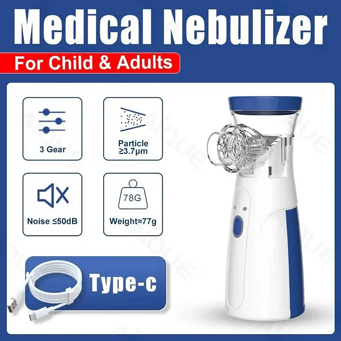 Nebulizador Portátil Inhalador USB A Pilas Adulto Niño 15