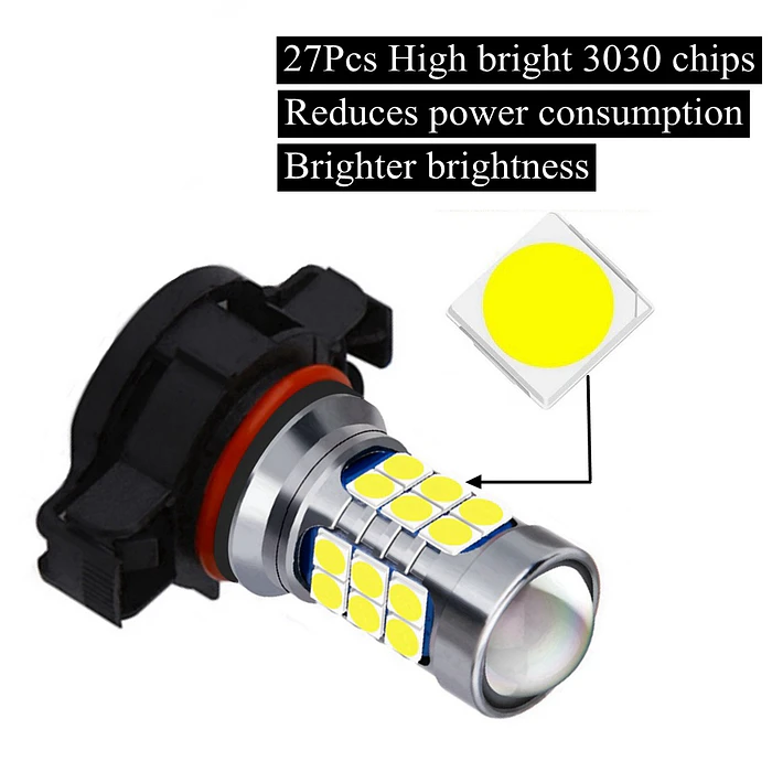 Par Ampolletas Led PSX24W Canbus Neblineros Sin Error 5