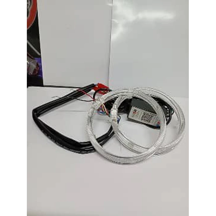 par de anillos de luz led circular universal ojos de ángel RGB multicolor 4