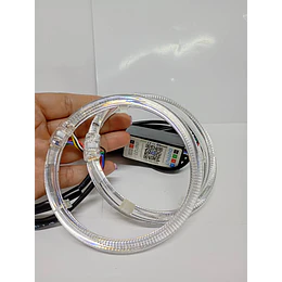 par de anillos de luz led circular universal ojos de ángel RGB multicolor