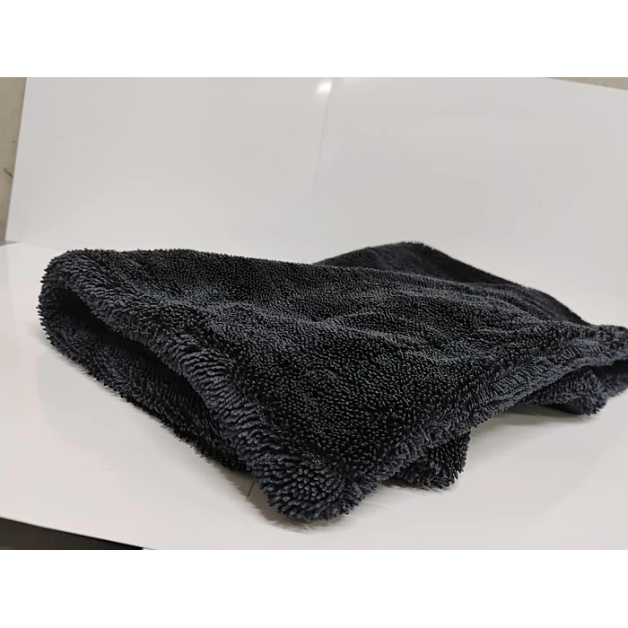 Super paño de Microfibra toalla de Ultra Secado - Calidad PREMIUM  1200GSM 60x40cm sin bordes ✨ color negro 4