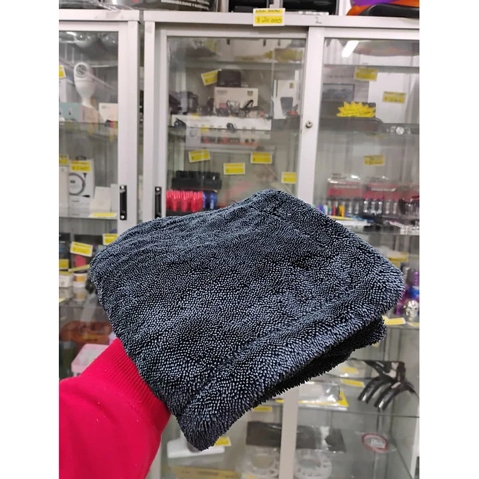 Super paño de Microfibra toalla de Ultra Secado - Calidad PREMIUM  1200GSM 60x40cm sin bordes ✨ color negro 3