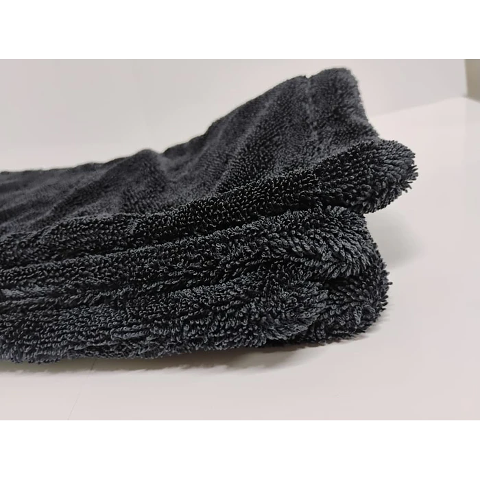 Super paño de Microfibra toalla de Ultra Secado - Calidad PREMIUM  1200GSM 60x40cm sin bordes ✨ color negro 11