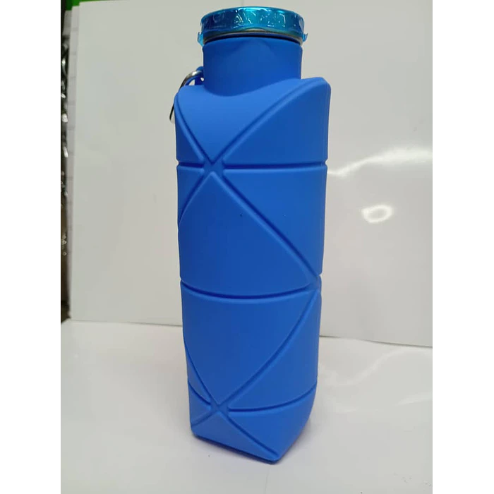 Botella Plegable Silicona Para Agua Deportiva Reutilizable 1