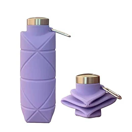 Botella Plegable Silicona Para Agua Deportiva Reutilizable