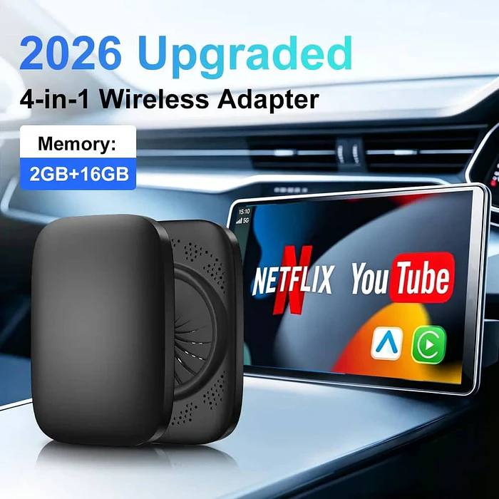 CARPLAY AI BOX 4 EN 1 ANDROID 15 – WIFI, YOUTUBE Y NETFLIX 15
