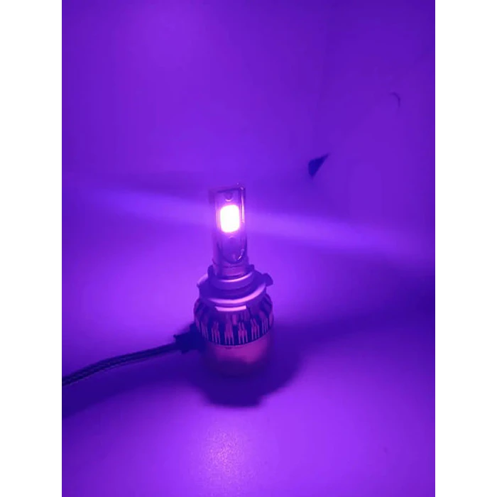 Par Ampolletas Turboled 9005 12.000lm 100watts Morado 2