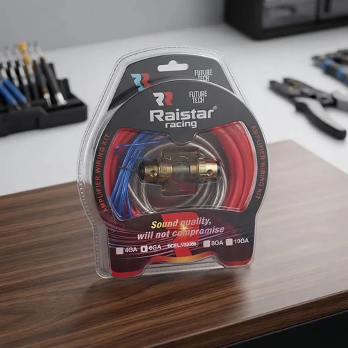 Kit De Cables De Sonido Para Amplificador De Auto 6 Awg 1