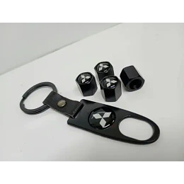 Llavero + Set De 4 Tapas De Válvulas Mt