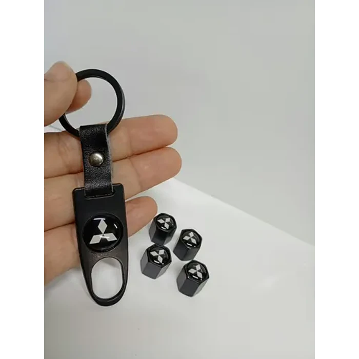 Llavero + Set De 4 Tapas De Válvulas Mt 6