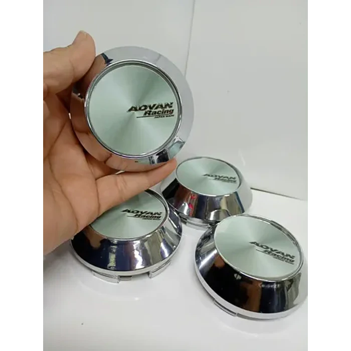X4 Tapas Centro De Llantas De Auto Conicas 58mm X 60mm Adv Gris Con Negro 4