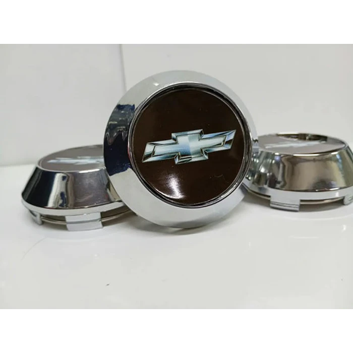 X4 Tapas Centro De Llantas De Auto Conicas 58mm X 60mm Ch Negro Logo Gris 6