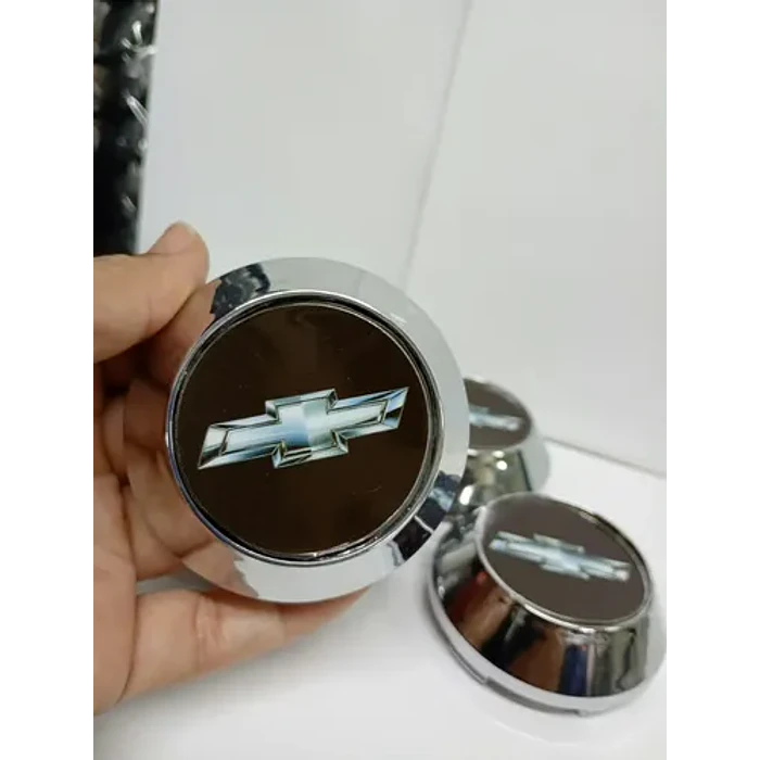 X4 Tapas Centro De Llantas De Auto Conicas 58mm X 60mm Ch Negro Logo Gris 7