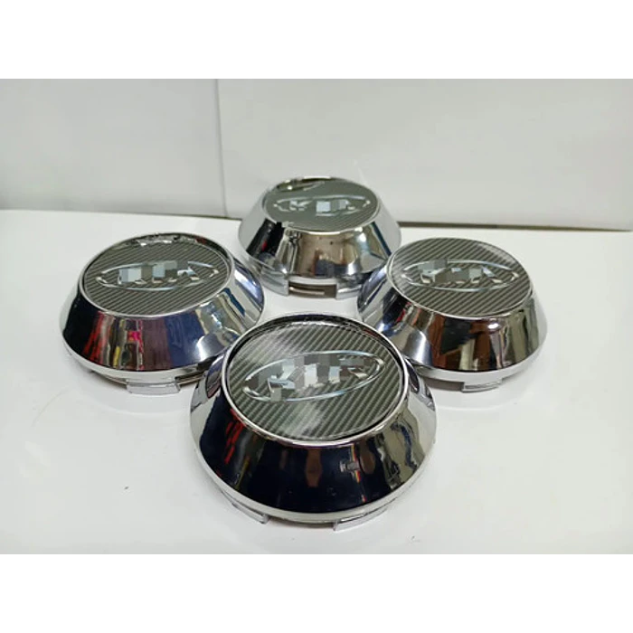 X4 Tapas Centro De Llantas De Auto Conicas 58mm X 60mm K Carbono Ovalo 1