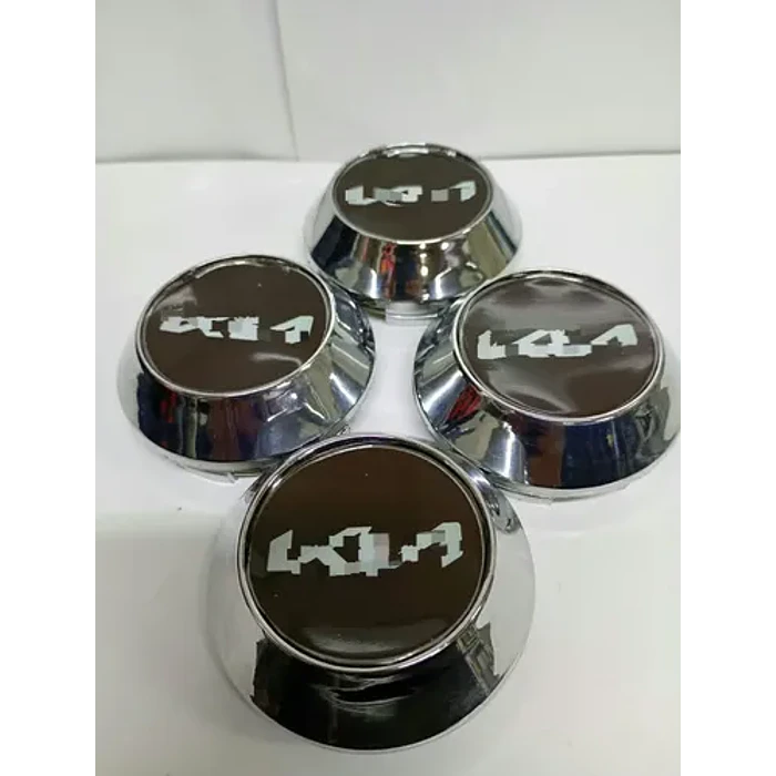 X4 Tapas Centro De Llantas De Auto Conicas 58mm X 60mm K Negro Logo Nuevo 3