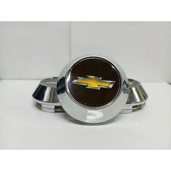 X4 Tapas Centro De Llantas De Auto Conicas 62mm X 68mm Ch Negro Logo Amarillo 1