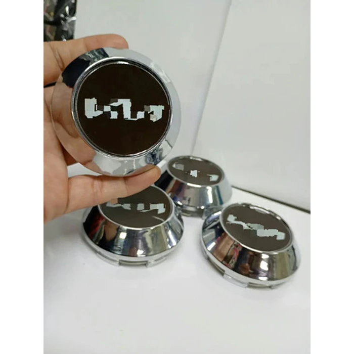 X4 Tapas Centro De Llantas De Auto Conicas 62mm X 68mm K Negro Logo Nuevo 2