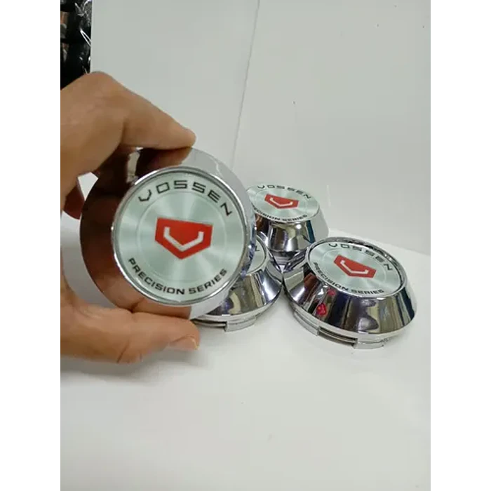 X4 Tapas Centro De Llantas De Auto Conicas 62mm X 68mm Vss Gris Logo Rojo 6