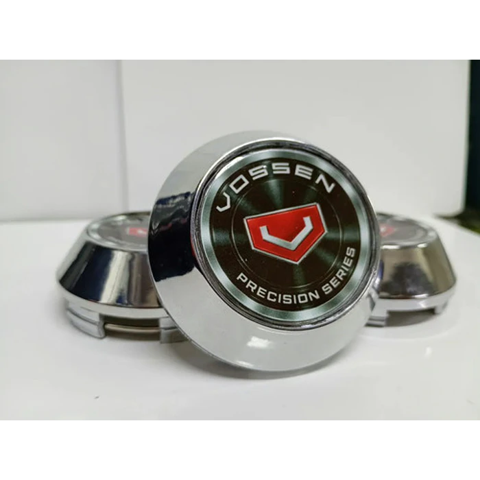 X4 Tapas Centro De Llantas De Auto Conicas 62mm X 68mm Vss Negro Logo Rojo 1