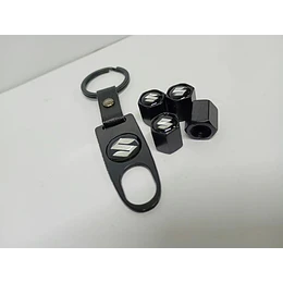 Llavero + Set De 4 Tapas De Válvulas Sz